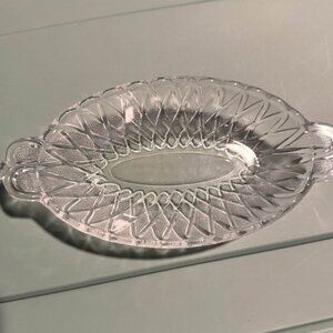 Vintage Indiana Glass celery dish